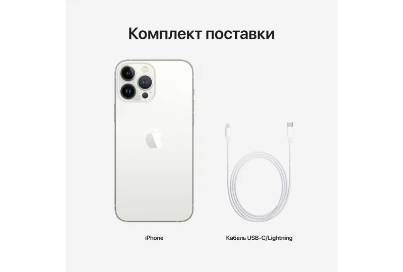 Apple iPhone 13 Pro Max 256GB Silver купить по низкой цене в Москве